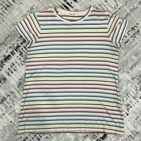 Marine layer • rainbow stripe short sleeve tee - Picture 3 of 7